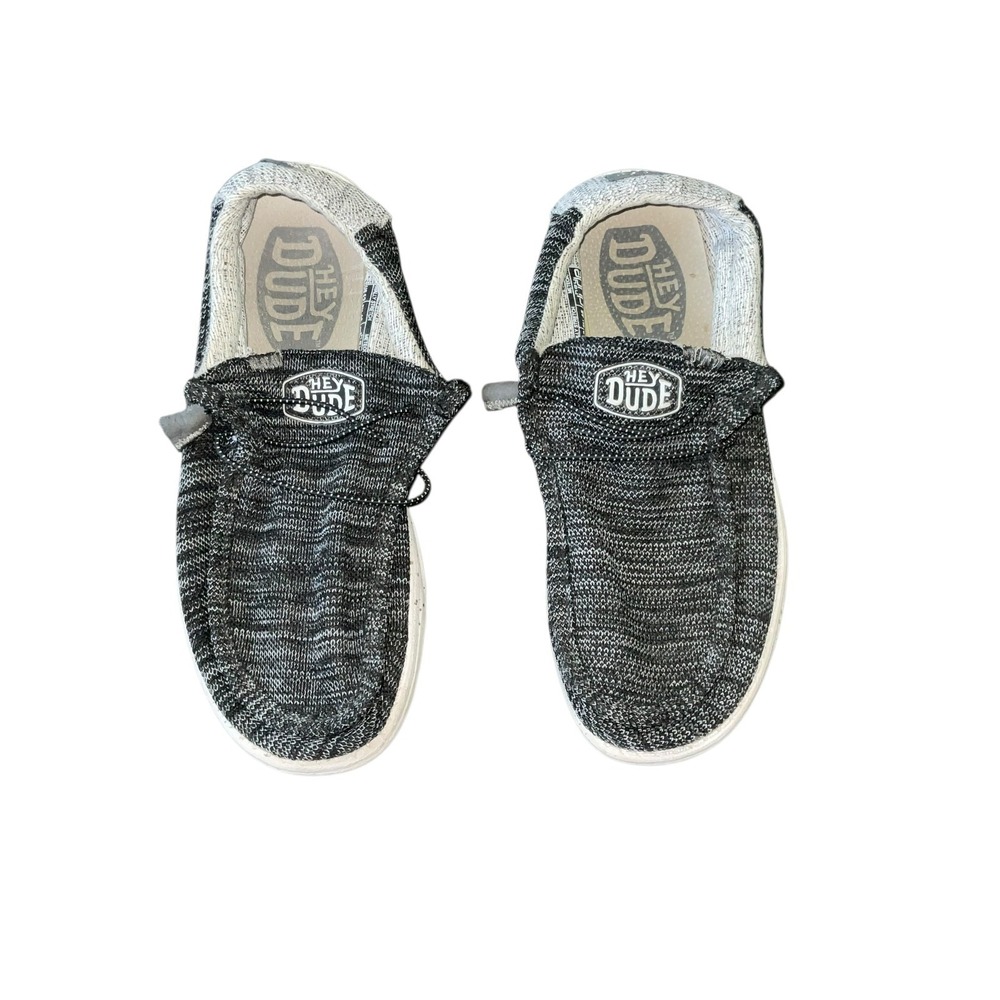 Heydude Wally Stretch Meteorite Men's Grey Slip On Casual Loafers Shoes Size 12